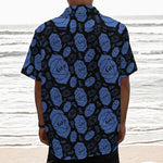 Ajna Chakra Pattern Print Textured Short Sleeve Shirt