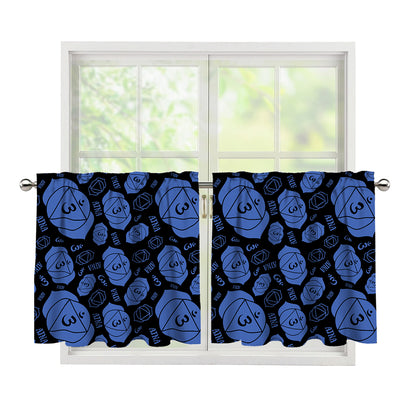 Ajna Chakra Pattern Print Tier Curtains