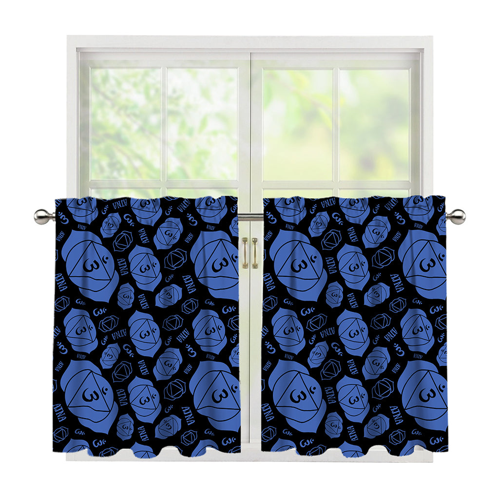 Ajna Chakra Pattern Print Tier Curtains