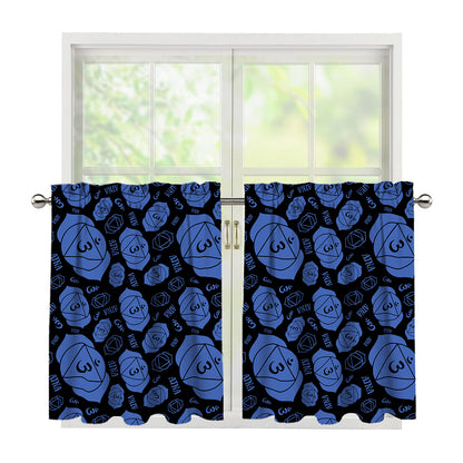 Ajna Chakra Pattern Print Tier Curtains