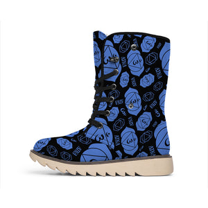 Ajna Chakra Pattern Print Winter Boots