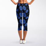 Ajna Chakra Pattern Print Women's Capri Leggings