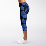 Ajna Chakra Pattern Print Women's Capri Leggings