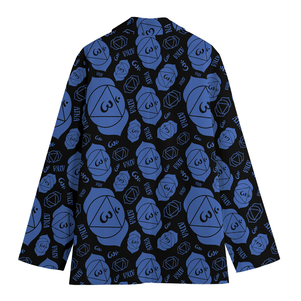 Ajna Chakra Pattern Print Women's Cotton Blazer