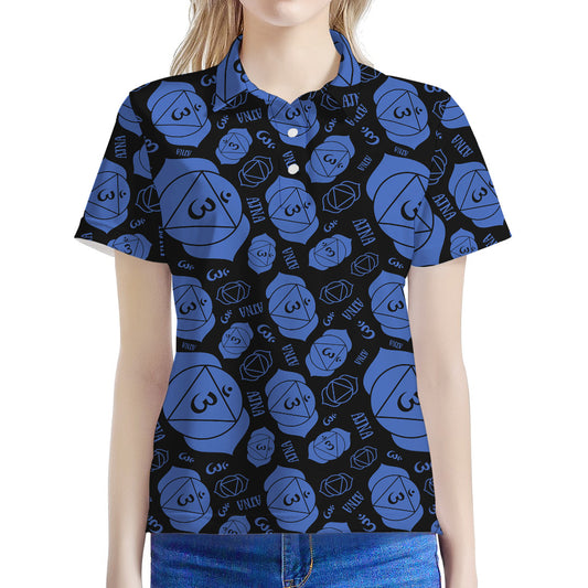 Ajna Chakra Pattern Print Women's Polo Shirt