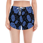 Ajna Chakra Pattern Print Women's Split Running Shorts
