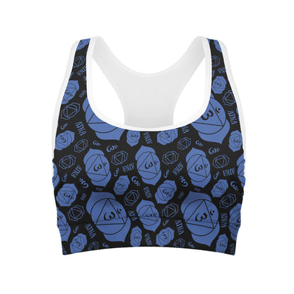 Ajna Chakra Pattern Print Women's Sports Bra