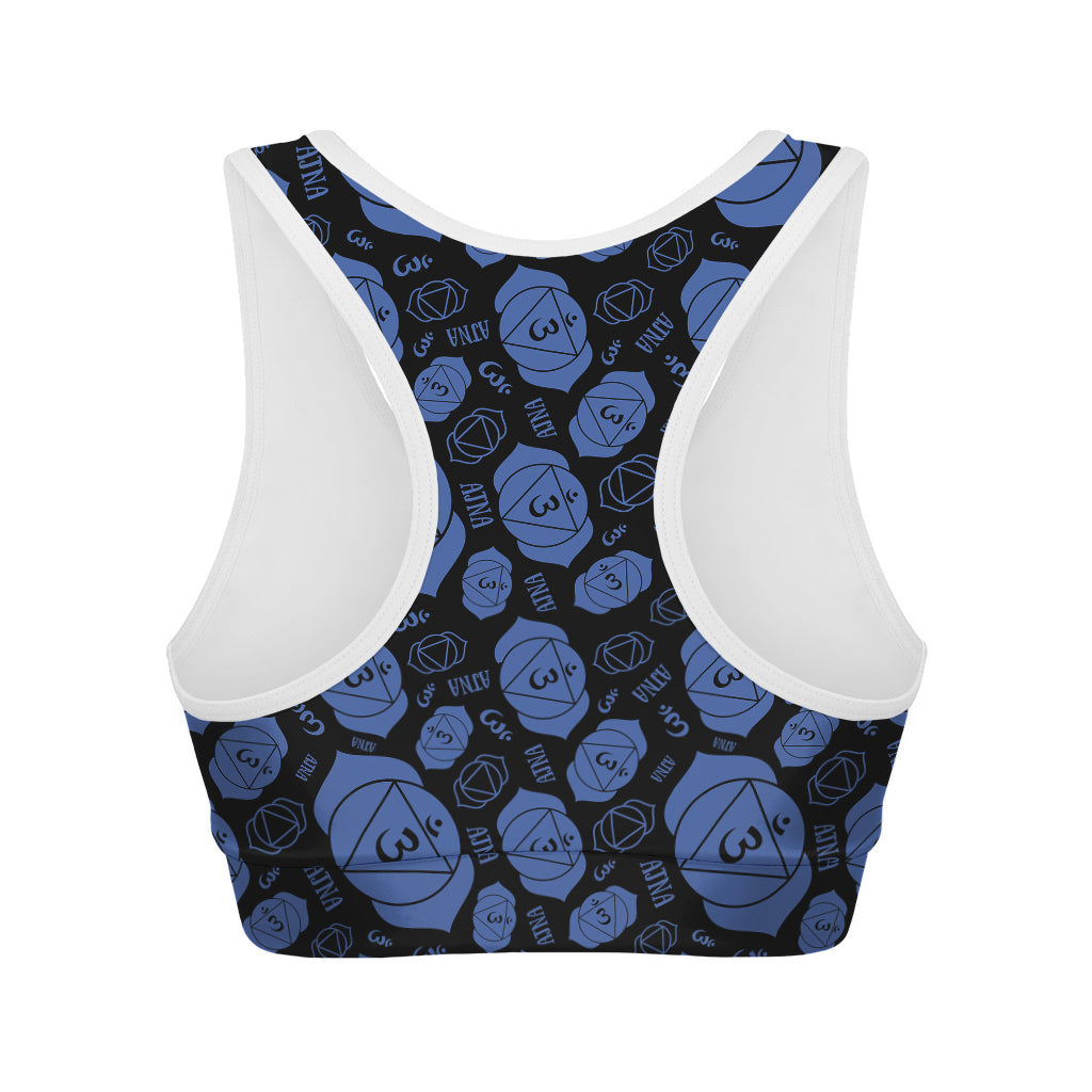 Ajna Chakra Pattern Print Women's Sports Bra