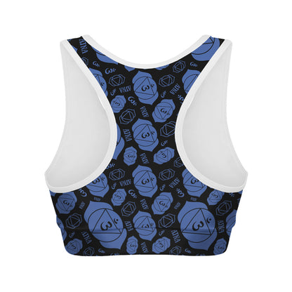 Ajna Chakra Pattern Print Women's Sports Bra