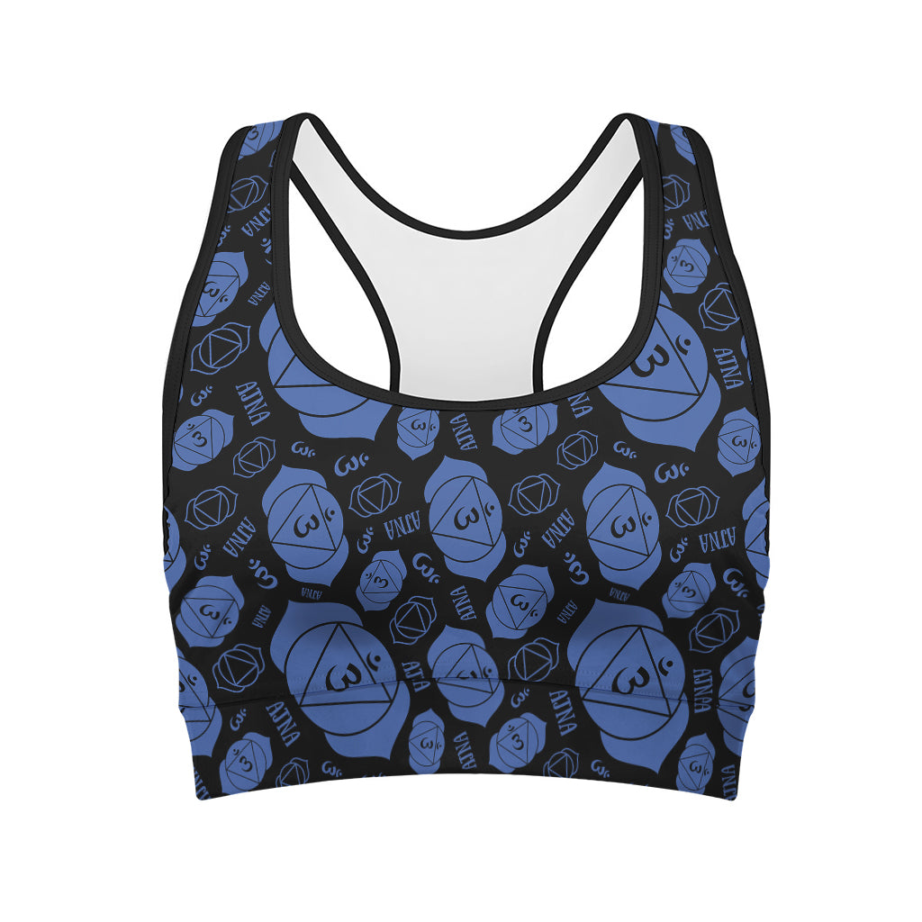 Ajna Chakra Pattern Print Women's Sports Bra