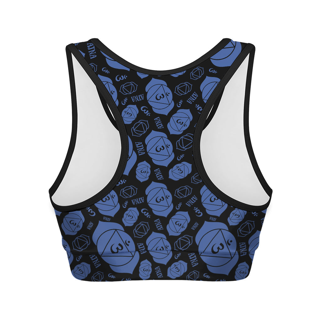 Ajna Chakra Pattern Print Women's Sports Bra