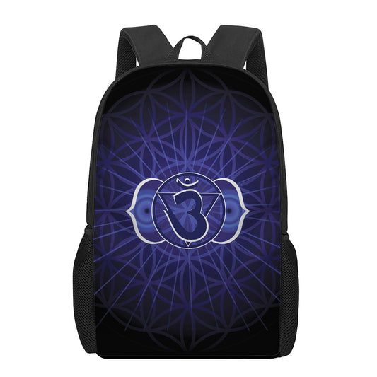 Ajna Chakra Spiritual Print 17 Inch Backpack