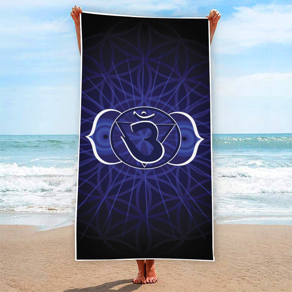 Ajna Chakra Spiritual Print Beach Towel