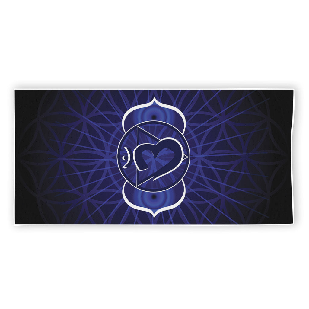 Ajna Chakra Spiritual Print Beach Towel