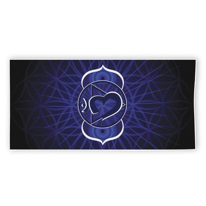 Ajna Chakra Spiritual Print Beach Towel