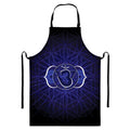 Ajna Chakra Spiritual Print Bib Apron With Pocket