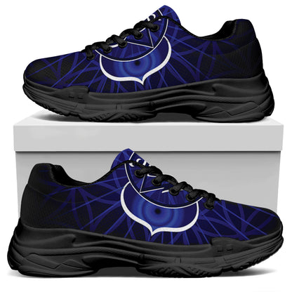 Ajna Chakra Spiritual Print Black Chunky Shoes