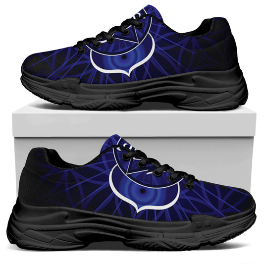 Ajna Chakra Spiritual Print Black Chunky Shoes