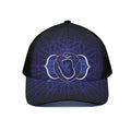 Ajna Chakra Spiritual Print Black Mesh Trucker Hat