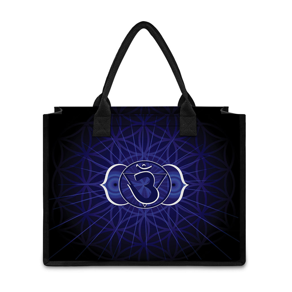 Ajna Chakra Spiritual Print Canvas Tote Bag