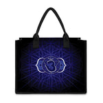 Ajna Chakra Spiritual Print Canvas Tote Bag