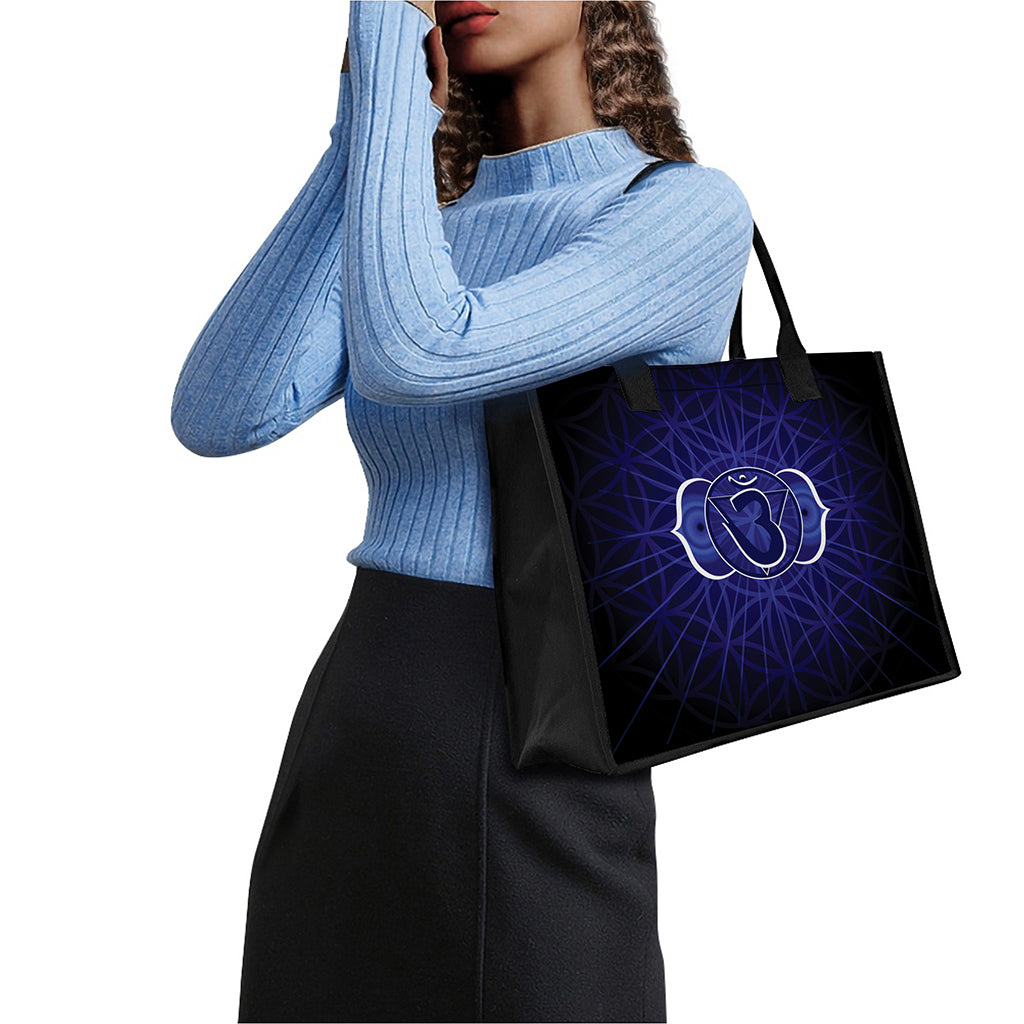 Ajna Chakra Spiritual Print Canvas Tote Bag
