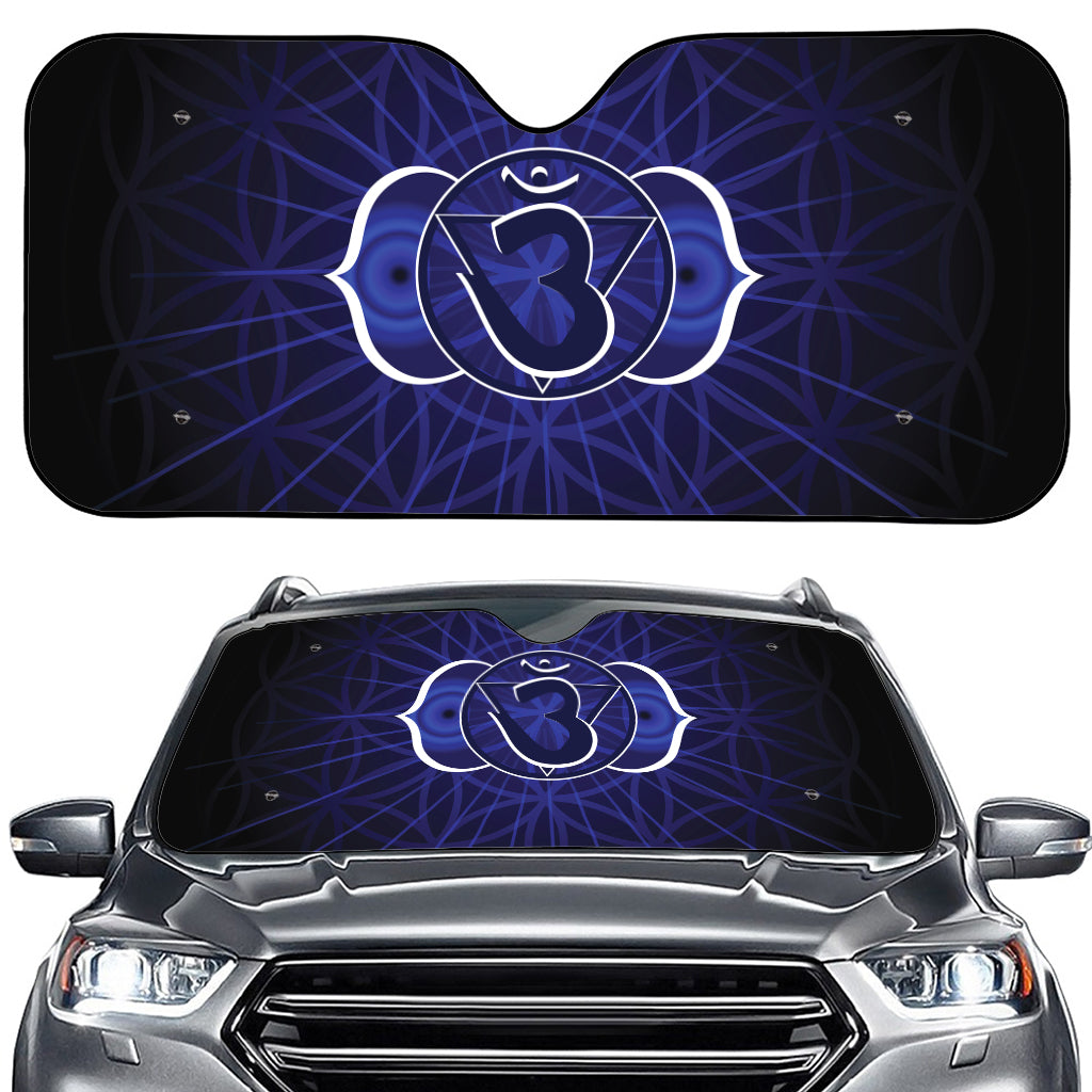 Ajna Chakra Spiritual Print Car Windshield Sun Shade