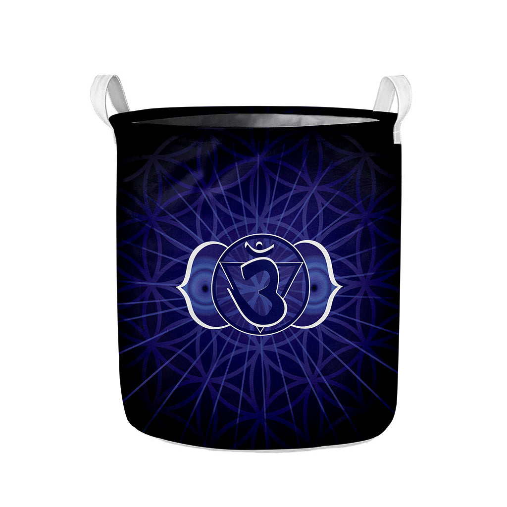 Ajna Chakra Spiritual Print Collapsible Laundry Basket