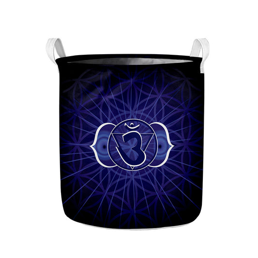 Ajna Chakra Spiritual Print Collapsible Laundry Basket