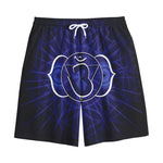 Ajna Chakra Spiritual Print Cotton Shorts