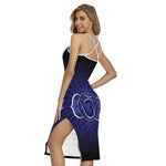 Ajna Chakra Spiritual Print Cross Back Cami Dress