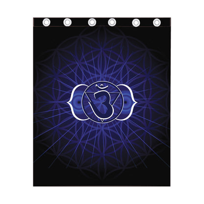Ajna Chakra Spiritual Print Curtain