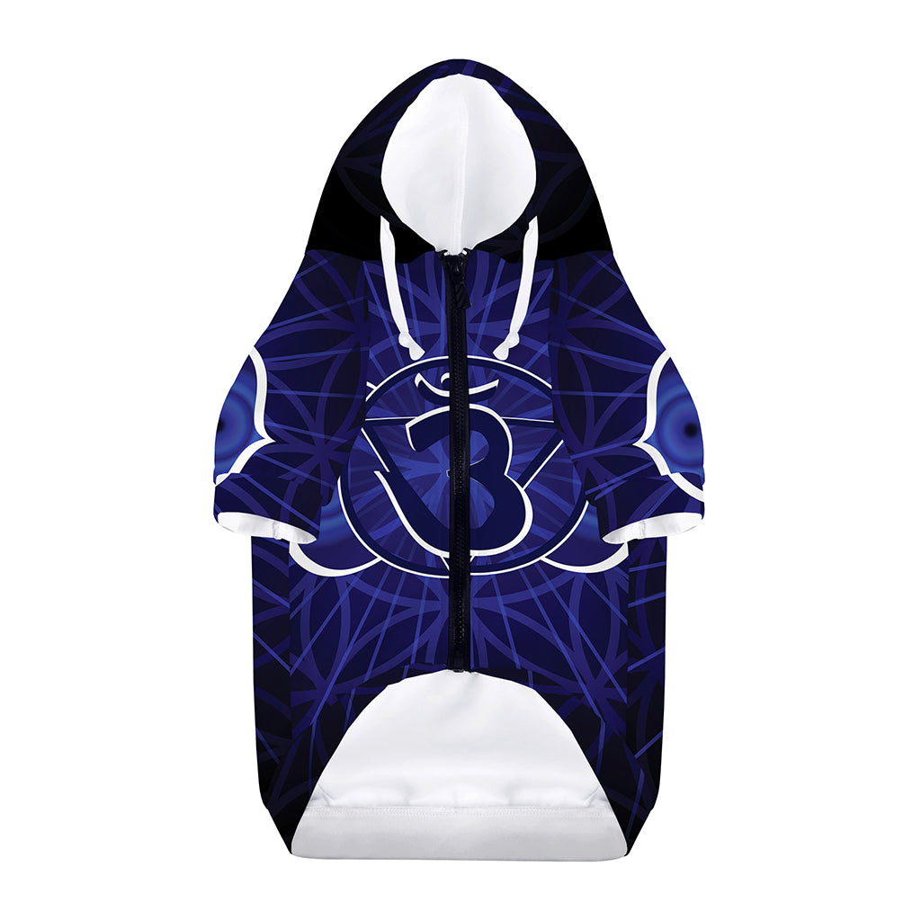 Ajna Chakra Spiritual Print Dog Zip Up Hoodie