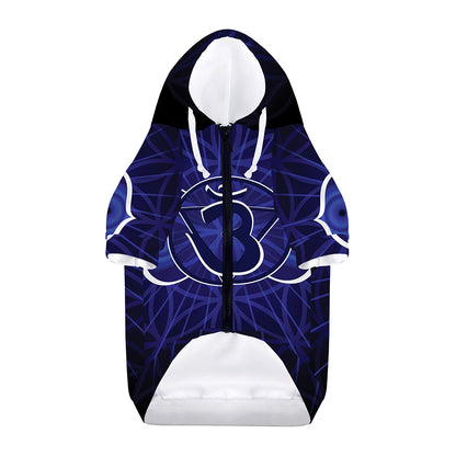 Ajna Chakra Spiritual Print Dog Zip Up Hoodie