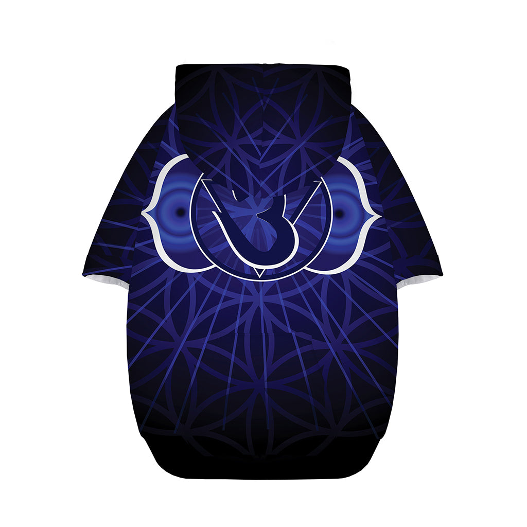Ajna Chakra Spiritual Print Dog Zip Up Hoodie