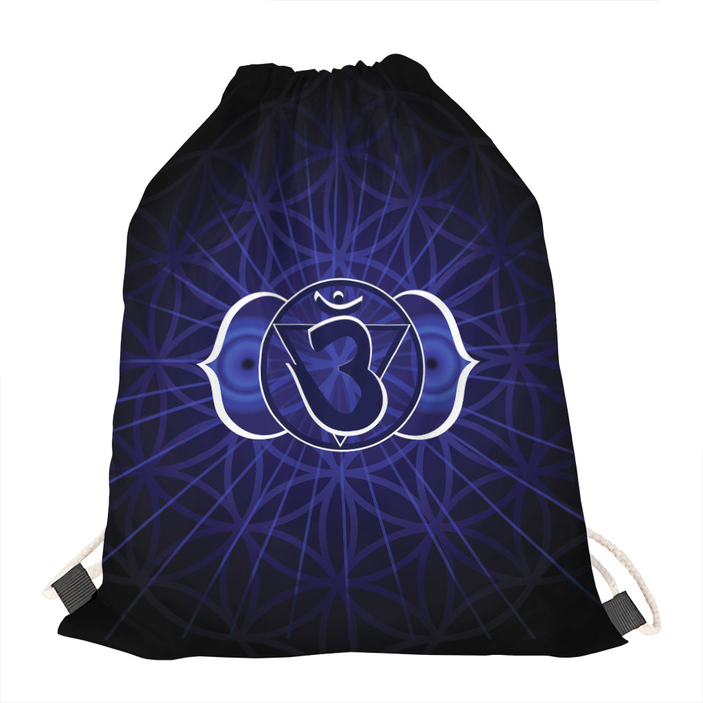 Ajna Chakra Spiritual Print Drawstring Bag