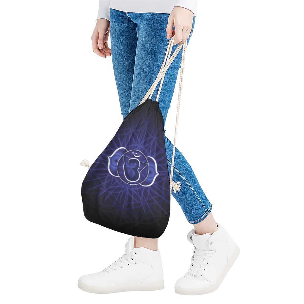 Ajna Chakra Spiritual Print Drawstring Bag