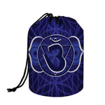 Ajna Chakra Spiritual Print Drawstring Makeup Bag