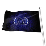 Ajna Chakra Spiritual Print Flag