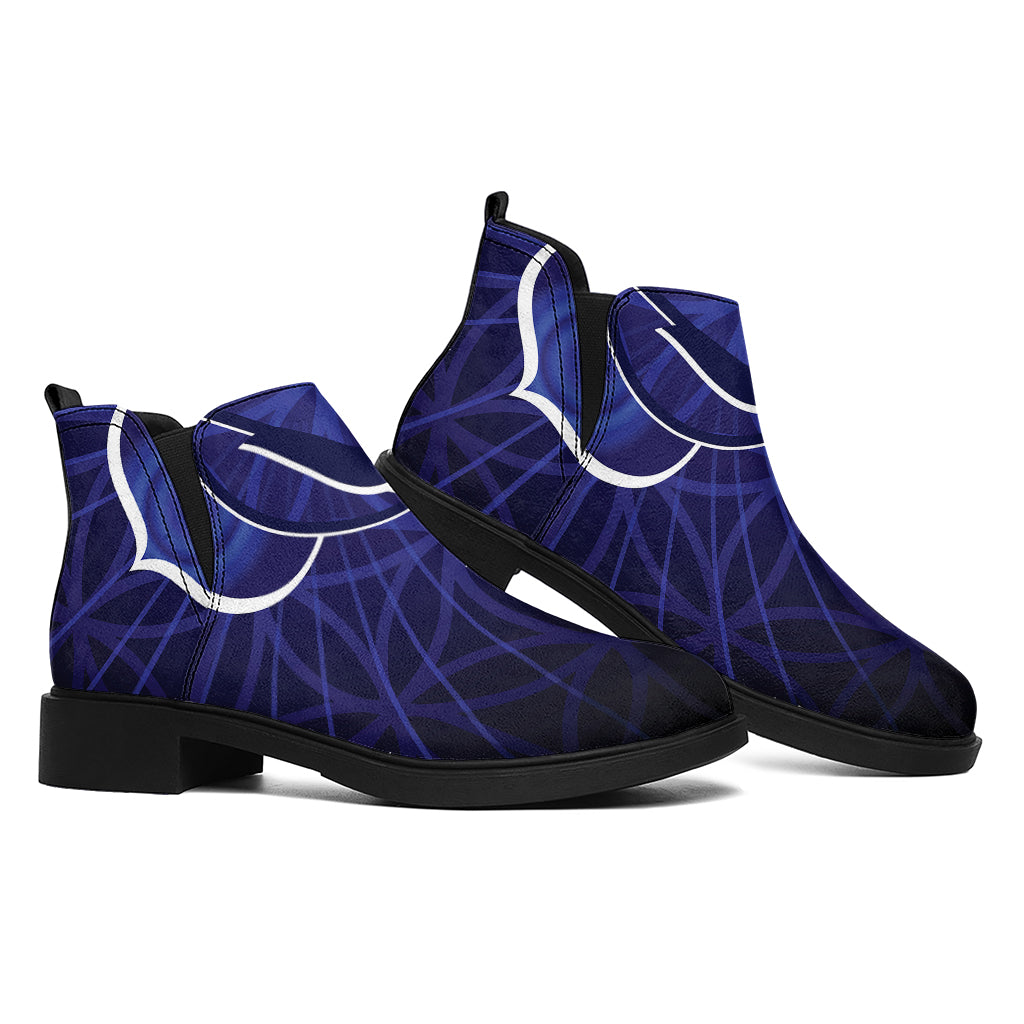 Ajna Chakra Spiritual Print Flat Ankle Boots