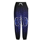 Ajna Chakra Spiritual Print Fleece Lined Knit Pants