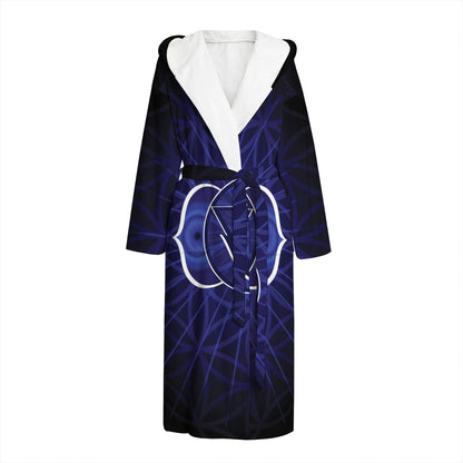 Ajna Chakra Spiritual Print Hooded Bathrobe