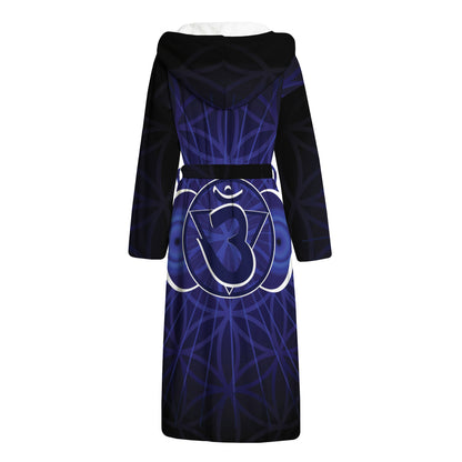 Ajna Chakra Spiritual Print Hooded Bathrobe