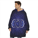 Ajna Chakra Spiritual Print Hoodie Blanket