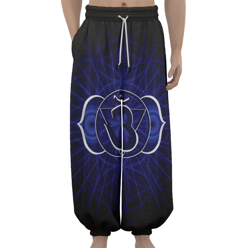 Ajna Chakra Spiritual Print Lantern Pants