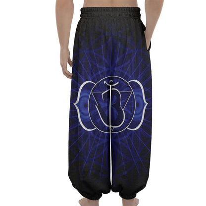 Ajna Chakra Spiritual Print Lantern Pants