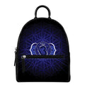 Ajna Chakra Spiritual Print Leather Backpack