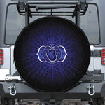Ajna Chakra Spiritual Print Leather Spare Tire Cover