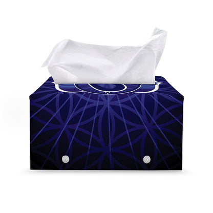 Ajna Chakra Spiritual Print Leather Tissue Box Cover