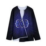 Ajna Chakra Spiritual Print Long Sleeve Short Coat